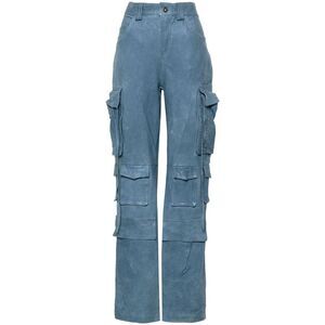 Santoro Blue Trousers - Straight Trousers Women
